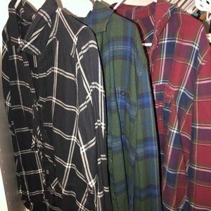 Bundle of 3 flannels